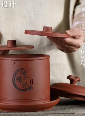 宜兴原矿紫砂豆芽罐豆芽机红泥半自动发芽机发菜苗豆苗大号