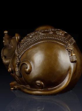 纯黄铜老鼠摆件家居客厅摆件装饰铜老鼠工艺品铜鼠生肖鼠礼品摆件