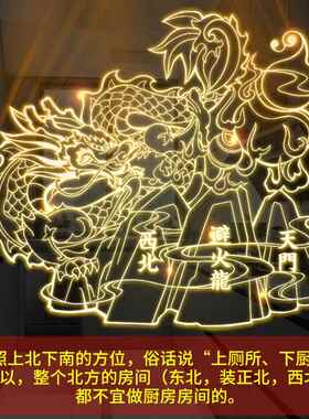 避火龙瓶子厨房在西北角贴火烧天门葫芦挂件五帝钱门对门陶罐摆件