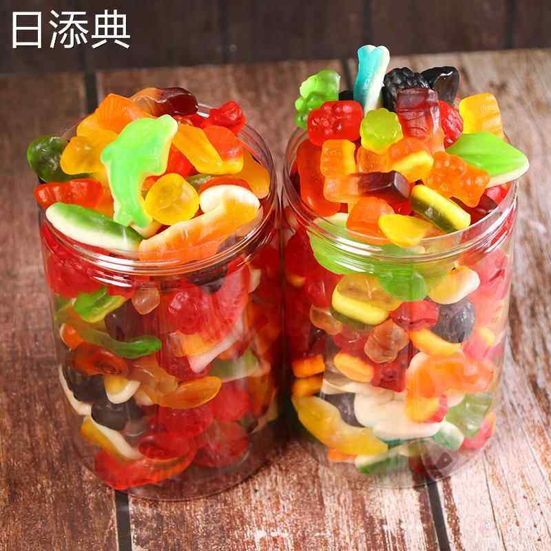 儿童橡皮糖qq糖果零食大礼包万圣节礼物混合水果味软糖罐装,淘宝优惠券,粉丝福利购,淘宝优惠卷