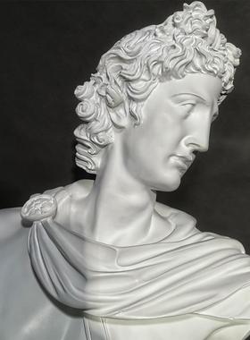 大号太阳神阿波罗仿石膏像摆件北欧婚庆婚礼酒柜样板间装饰雕塑像