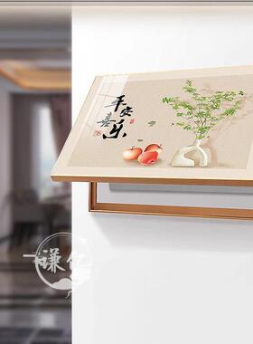 电表箱配电箱装饰画免打孔客厅总开关电闸盒挂画事事如意中式壁画