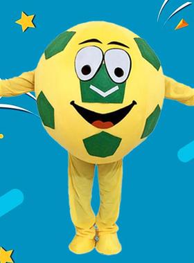 运动足球排球卡通头人偶会服装表演偶道具体玩育Ydye5rtm用套品篮