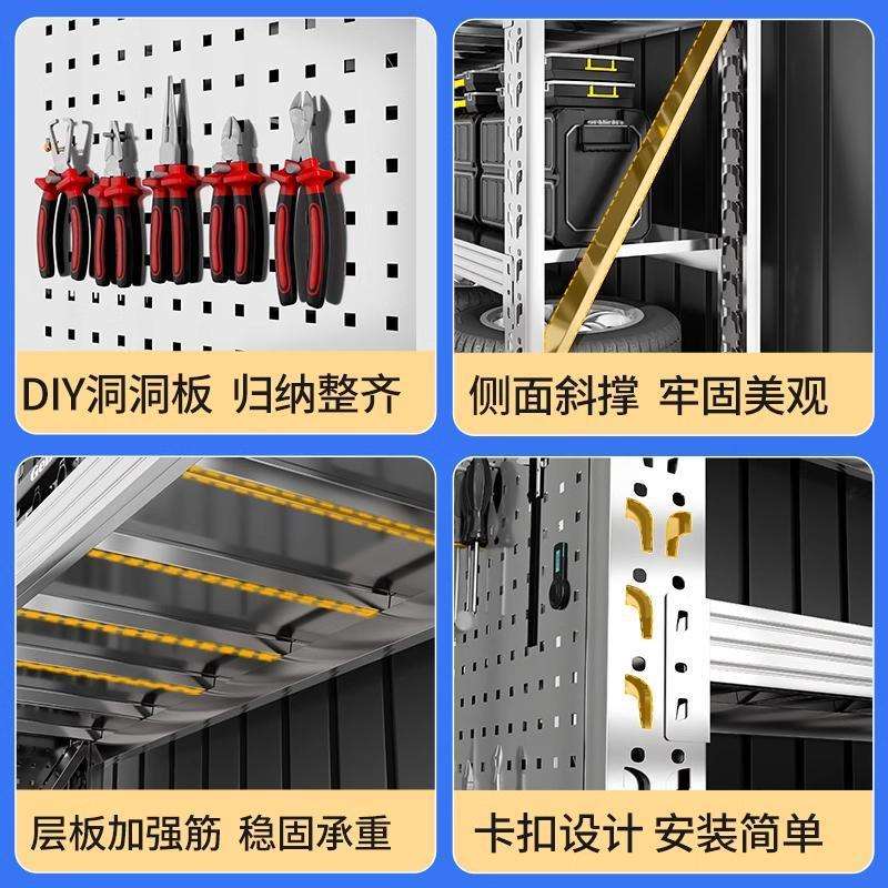 304 stainless steel heavy-duty shelves with hole plate storage racks workshop storage storage racks home balcony sundry racks
