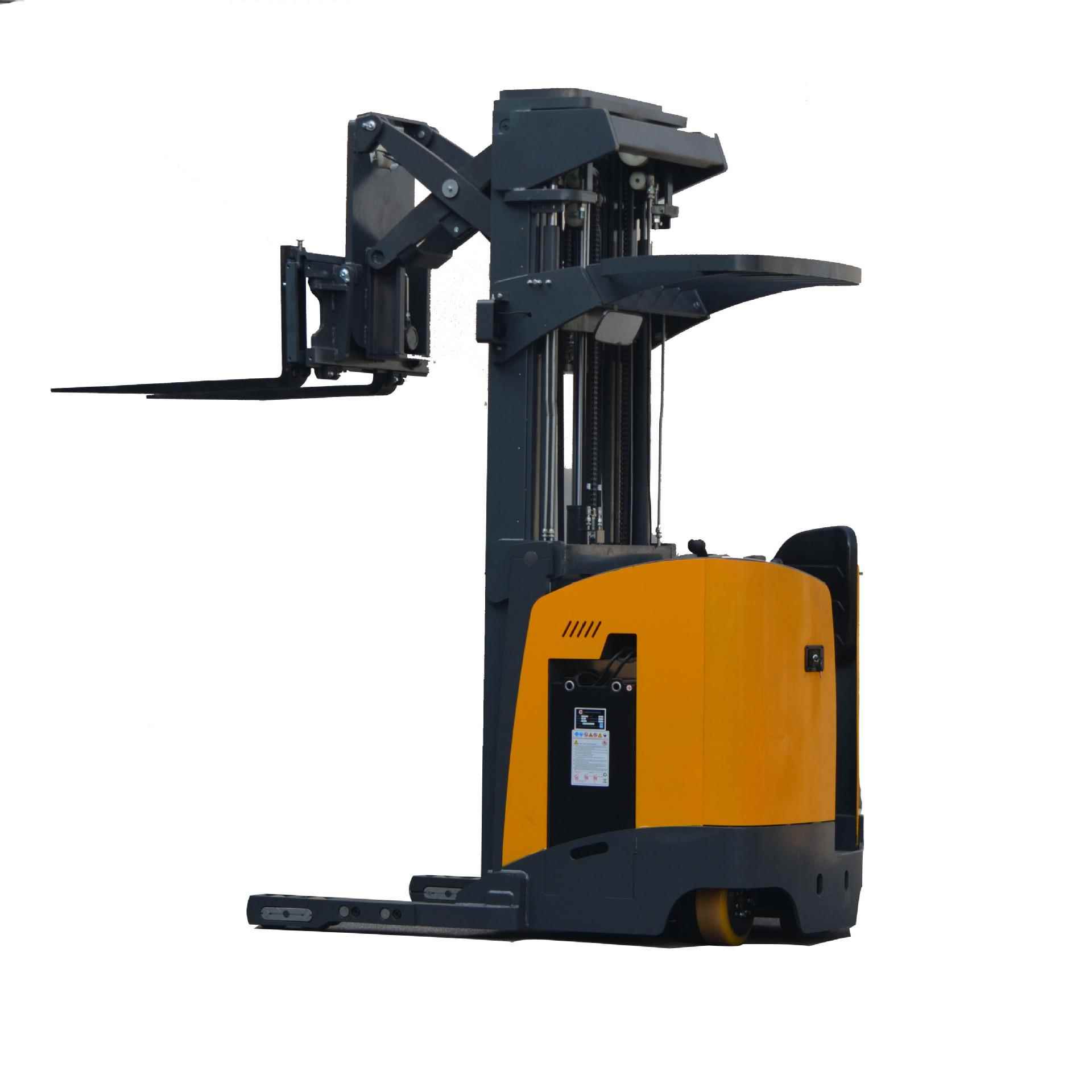 剪刀双前移式电动叉车双层货架用伸缩货叉高位货架仓储设备堆高机 - 图3