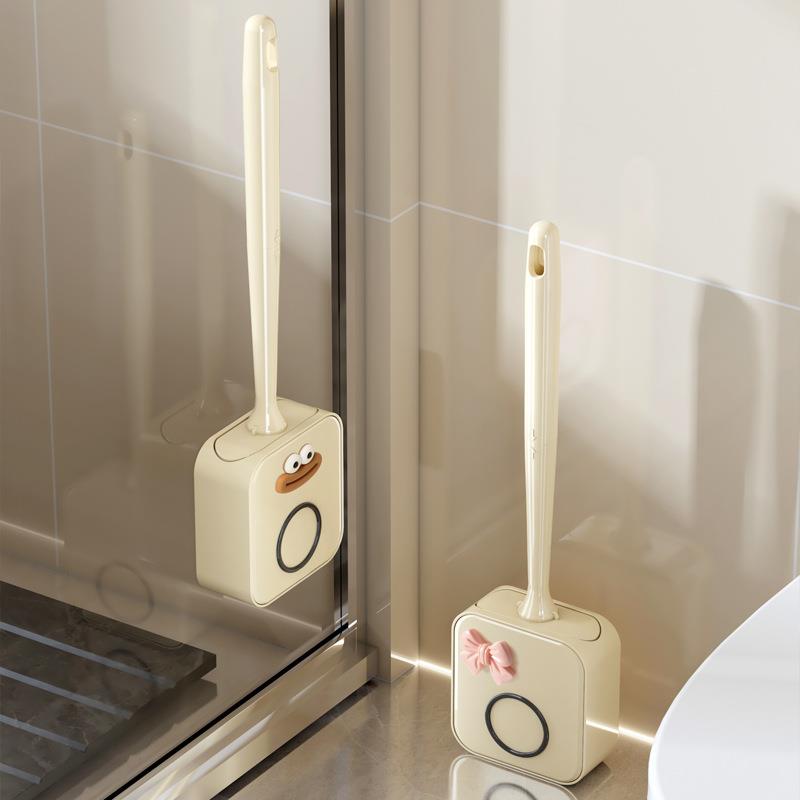 Aromatherapy toilet brush, household no-dead-end toilet special brush, bathroom non-disposable silicone toilet cleaning artifact