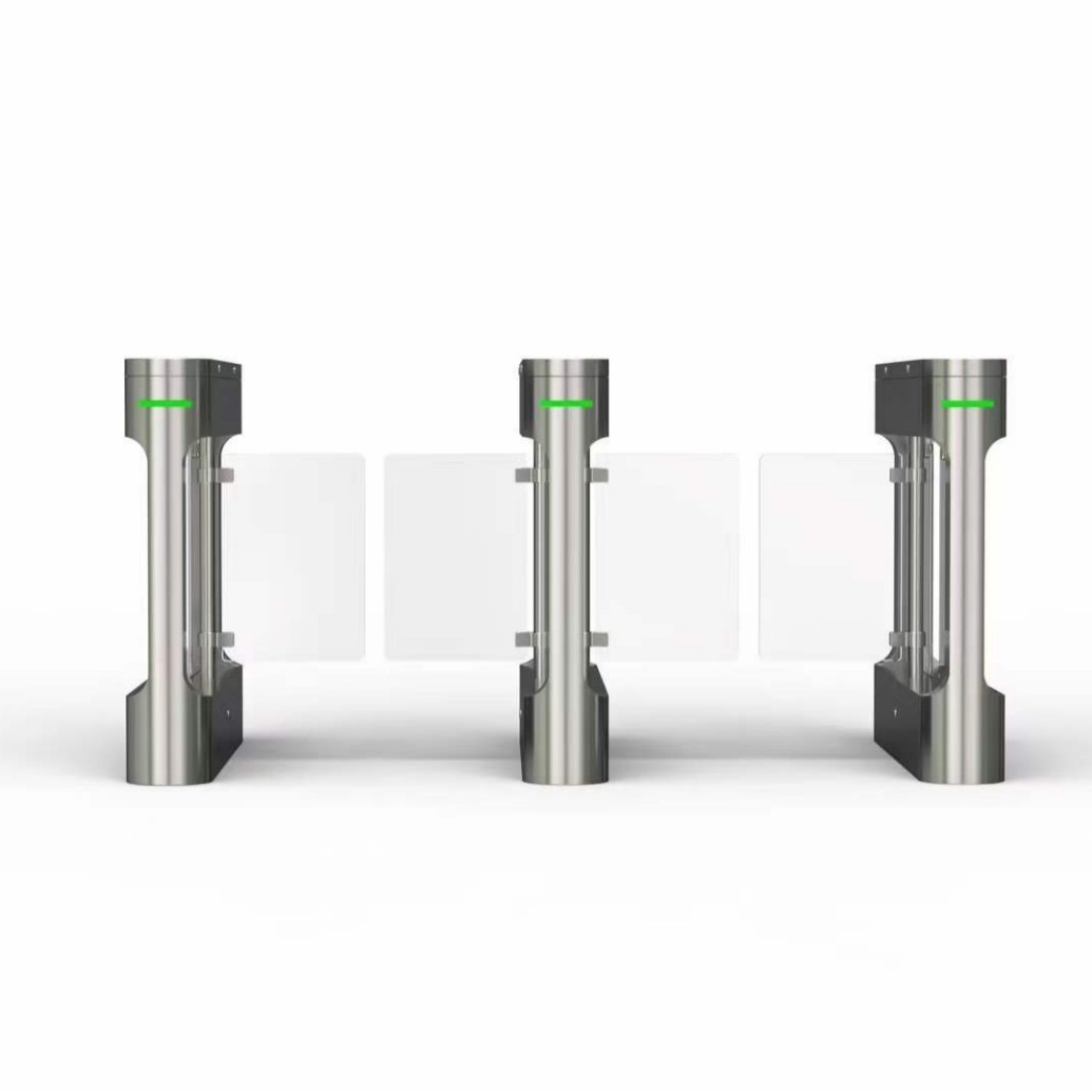 Office face attendance attendance small swing gate community access control attendance system face recognition gate remote control fingerprint recognition