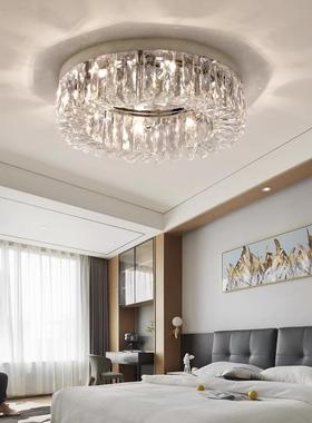 设计师款水晶吸顶灯圆形客厅卧室灯现代轻奢高端大气奢华餐厅灯
