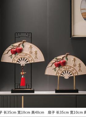 新款新元盛纪珍厅扇饰中国客室禅宗茶窗古架中国风家居装饰