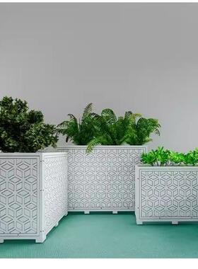 花箱组合阳台楼顶大号塑料花箱花盆庭院花箱家用种菜箱pvc