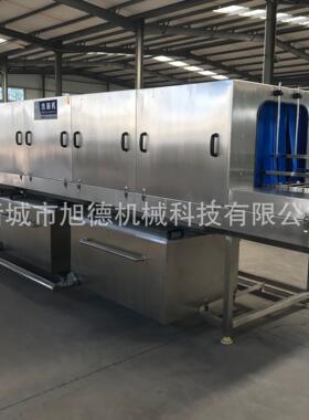 厂家直销厂制造商配送周转箱清洗机全自动连续式洗筐机