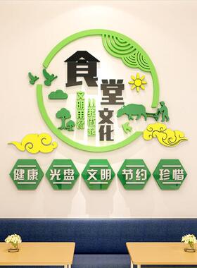 节约粮食墙贴纸食堂文化饭厅光碟行动珍惜标语饭店墙面装饰布置
