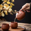 Original ore purple sand pot capacity handmade teapot Zhu single bubble tea red purple sand Xishi Kungfu clay teapot size