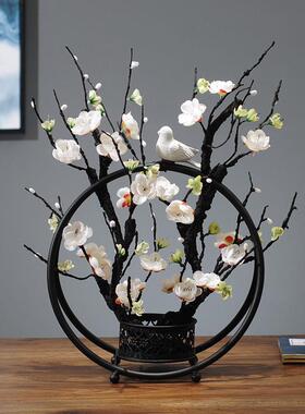 正品创意装饰摆件客厅铁玄茶几桌面摆关设中式艺电视柜新年禅意花