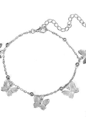 Cross-border Jewelry sandy beach hollow out pendant anklet