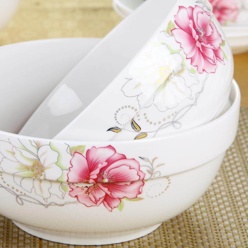 加厚防烫6个装4.5英寸日式碗家用碗米碗汤碗饭碗陶瓷碗餐具套装