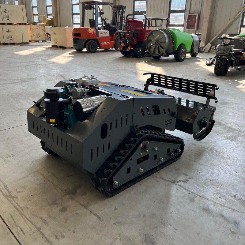 Unmanned greenhouse remote control micro-tiller tea garden nursery orchard crawler weeder pastoral management machine