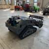 Unmanned greenhouse remote control micro-tiller tea garden nursery orchard crawler weeder pastoral management machine
