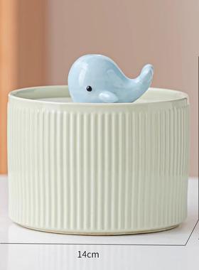 高档卡泉通可爱流水喷开业生财玄关意办公室创装饰桌水面循环摆件