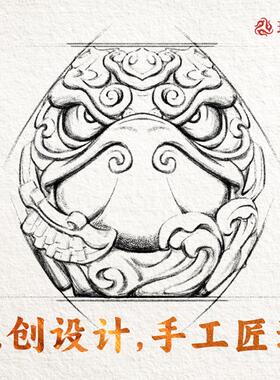 琢匠锦鲤摆件中国风铜手把件桌面实心鲤鱼跃龙门茶宠复古小装饰品