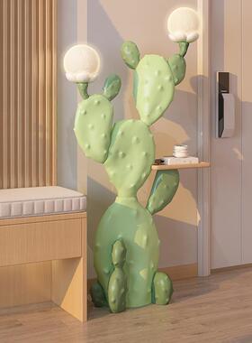 多巴胺仙人掌大摆型地件客厅沙发旁置物落居装家饰灯绿植QWC乔迁