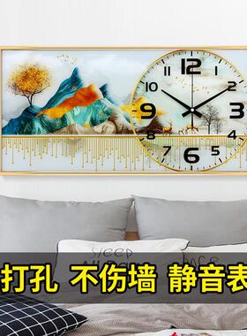 钟表挂钟客厅家用时尚网红装饰时钟挂墙壁钟挂式简约现代大气挂表