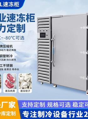 酷琳奇厂家超低温速冻柜工业零下45度不锈刚速冻柜海鲜食品速冻机