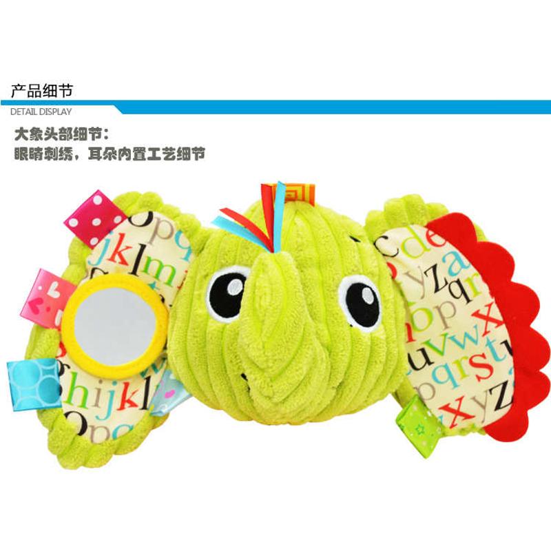 婴儿安抚玩偶抱偶儿童毛绒玩具公仔陪睡觉01岁益智玩具推车床挂件 - 图1