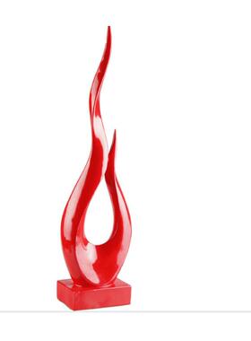 正品树脂工艺品创意摆件抽象火术办公室面摆设卧室客厅工艺桌品焰