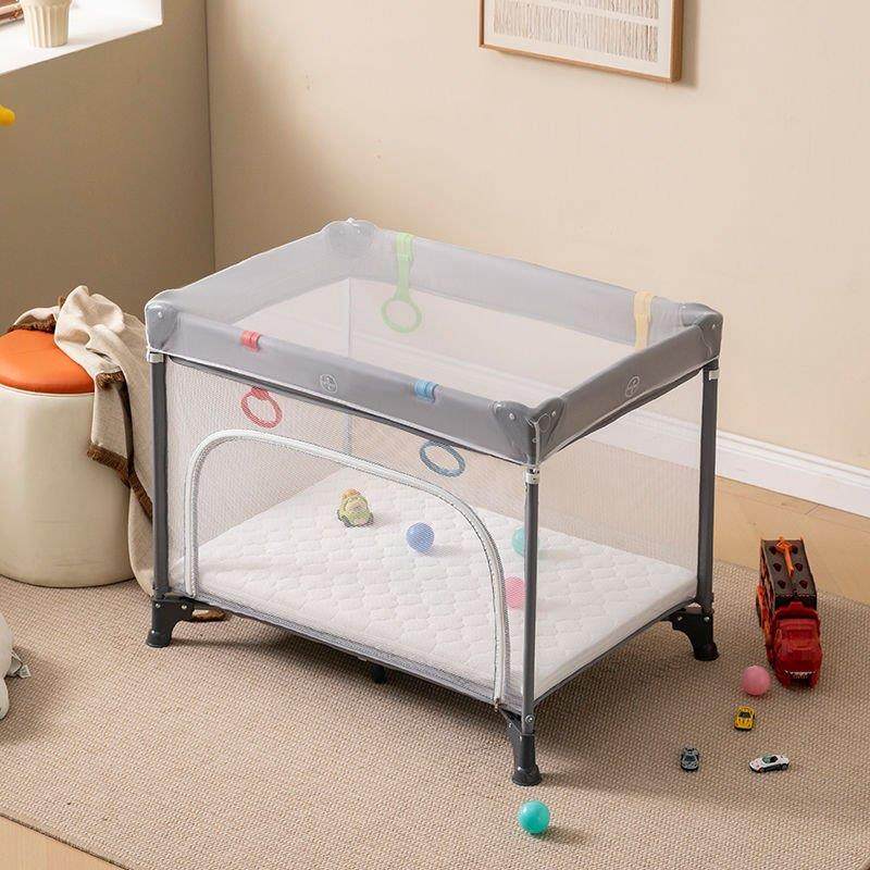 折叠婴儿床移动游戏可折叠便携式围栏多功能新生儿拼接大床宝宝,淘宝优惠券,粉丝福利购,淘宝优惠卷