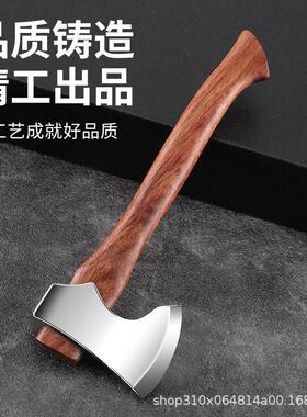头精斧头摆件美摆件件办室桌面摆削铅笔开快递柄手工煅造斧观木景