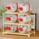 Children's study desk bookshelf office desktop storage rack multi-layer desk storage rack layer large capacity
