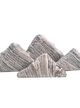 新中国风干景观园林摆件纯天然石刻字景观石景观雪波石片组合