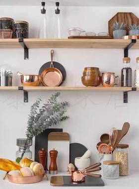 厨样板间软装饰品摆件紫厨具铜仿真食材密罐封木碗房托盘菜板花器