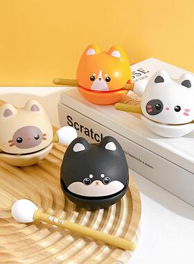 清仓敲敲小木鱼敲打情绪稳定小摆件解压治愈工位桌面摆件木鱼礼物