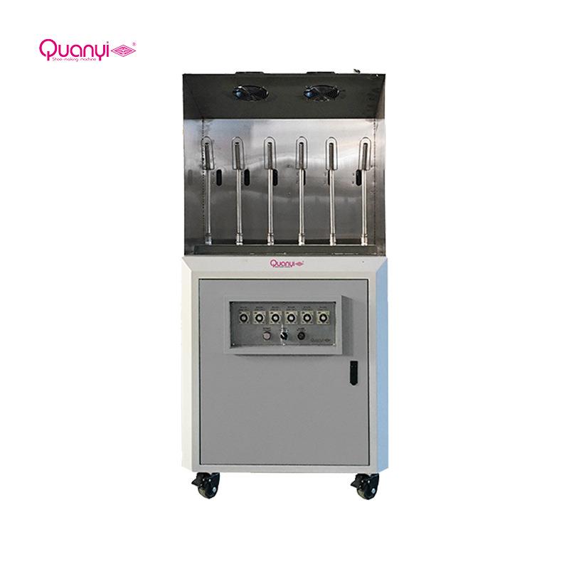 Quanyi assembly line shoe machine equipment men's and women's package shoes sports shoes induction timing upper tube steaming and softening machine