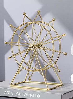 旋转摩天轮摆件创意轻奢家居客厅酒柜电视柜隔断柜卧室装饰品链衡