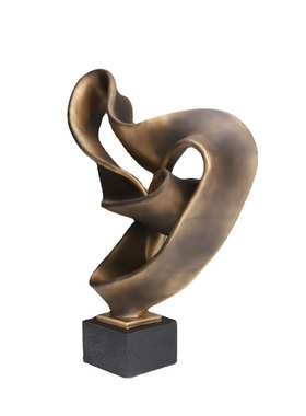 北欧抽象树脂飘带摆件样板房售楼部卧室书房客厅餐厅电视柜饰品