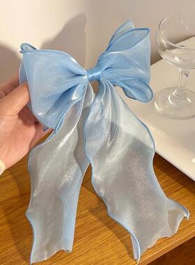 Red bow tie hairpin female Headband hair accessories clip