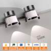 Hill spotlight embedded anti-blue light anti-glare full spectrum extremely narrow frame led ceiling light living room cob downlight