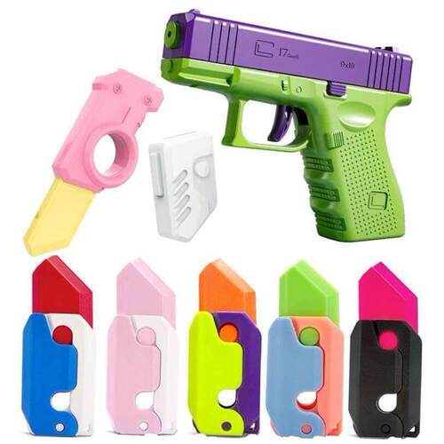 Upgrade Fidget Toys 3D Printing Carrot Knife Gun Sensory Fid - 图0
