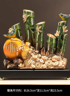 猫客厅八方新居招财玄关品装饰前台摆件乔迁来送礼财开业办公室等