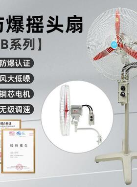 BTSFB-500工业防爆摇头扇600电风扇750牛角扇调速扇落地壁式220V