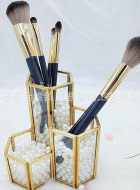 批发抖音欧式简约铜边玻璃收纳盒ins装饰摆件首饰托盘展示盒