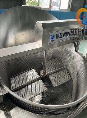 面制品油炸设备 自动过滤残渣江米条油炸锅 全自动小麻花油炸机