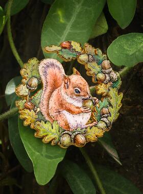 金属徽章创意动物系列胸章合金教师节闺蜜情侣礼品毕业季文创