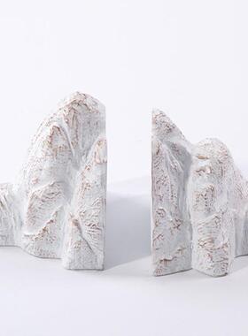 新式书摆档办假公室书房中书靠书柜饰品件样板间民宿创意山艺QUW