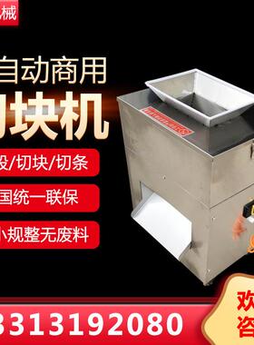 全自动切鸡块机商用电动冻肉鸭鱼段排骨多功能小型剁切块机效
