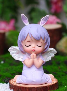 搪胶安妮小公主蛋糕摆件小天使烘焙装饰品汽车车载用品轻款手工