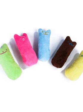 Teeth Grinding Catnip Toys Funny Interactive Plush Cat Toy P